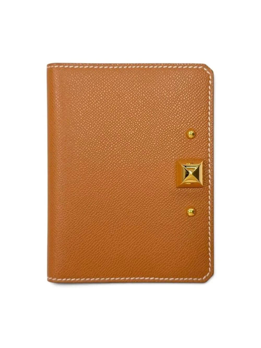Hermes Medor Card Case Veau Madame Gold Bifold Business